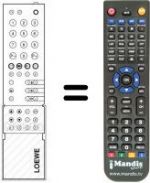 Replacement remote control Loewe CONTUR 763 SAT